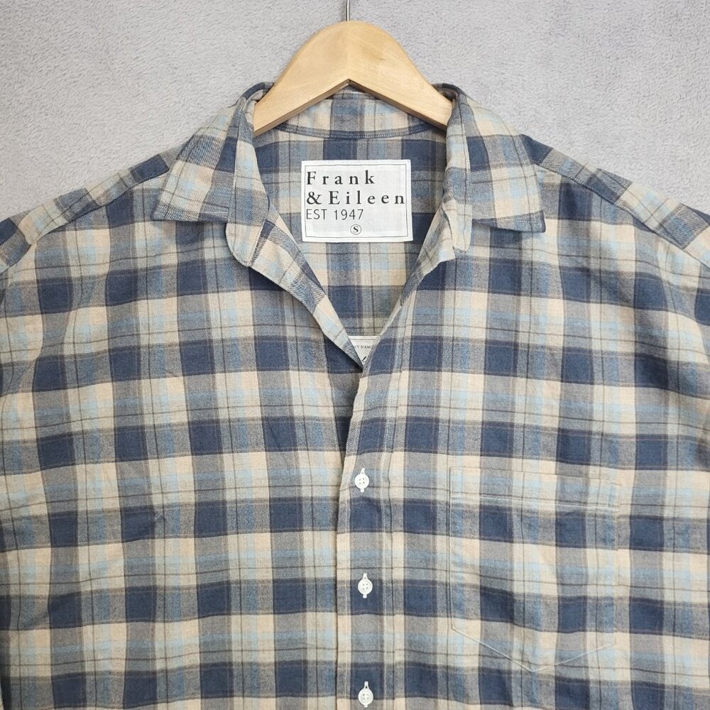 Frank & Eileen Shirley Plaid Oversized Button-Up Shirt Womens Size Small - Picture 2 of 10